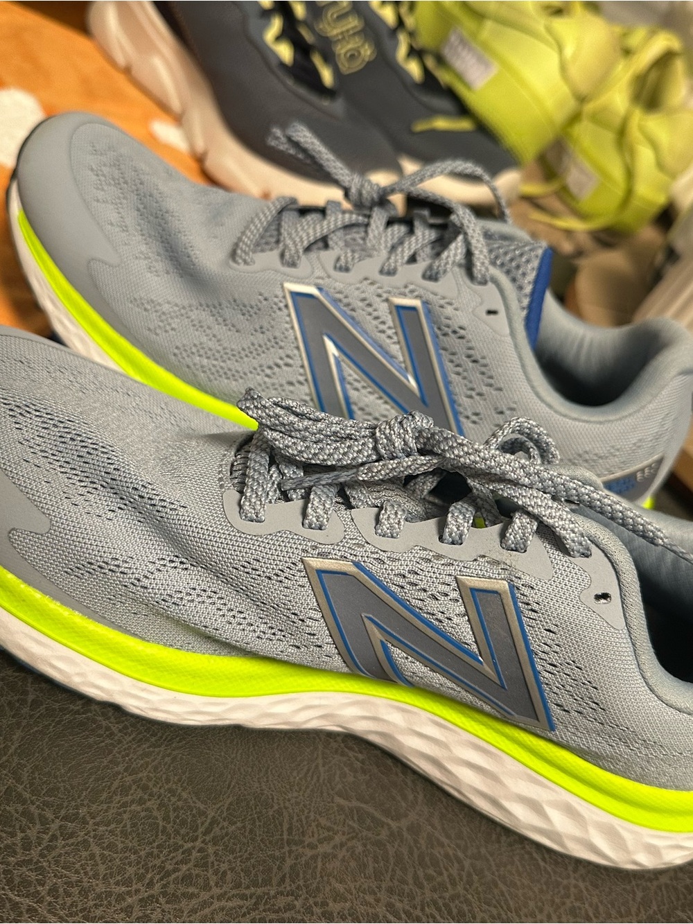 New Balance Women’s Grey & Neon Running Shoes